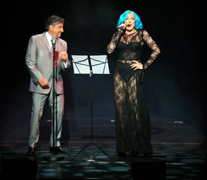 Frankie Roma (UK's Tony Bennett Tribute Singer) with Lady GaGa Tribute singer Donna Marie